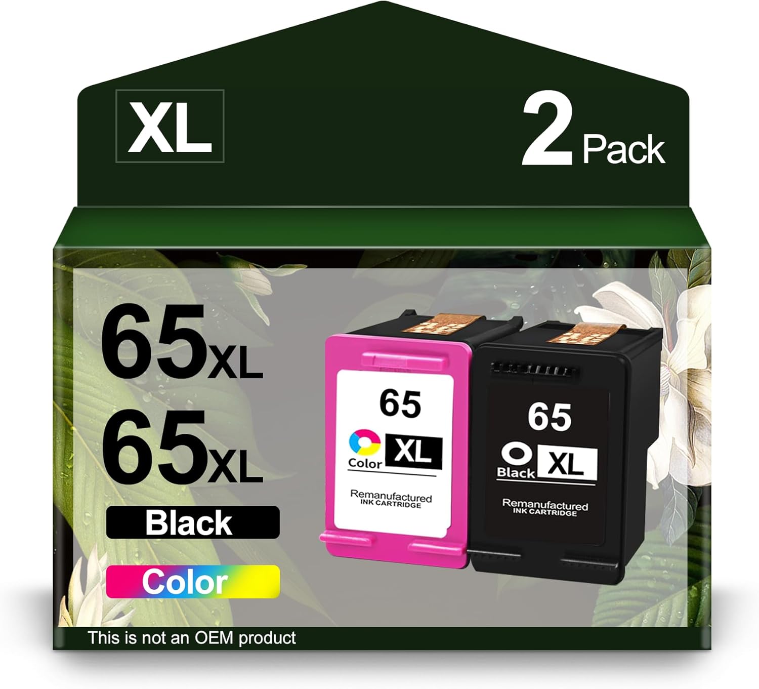Paquete combinado de 65 cartuchos de tinta negrocolor de repuesto para HP 65 Ink 65XXL de alto rendimiento con Envy 5055 5052 5058 DeskJet 3755 2655