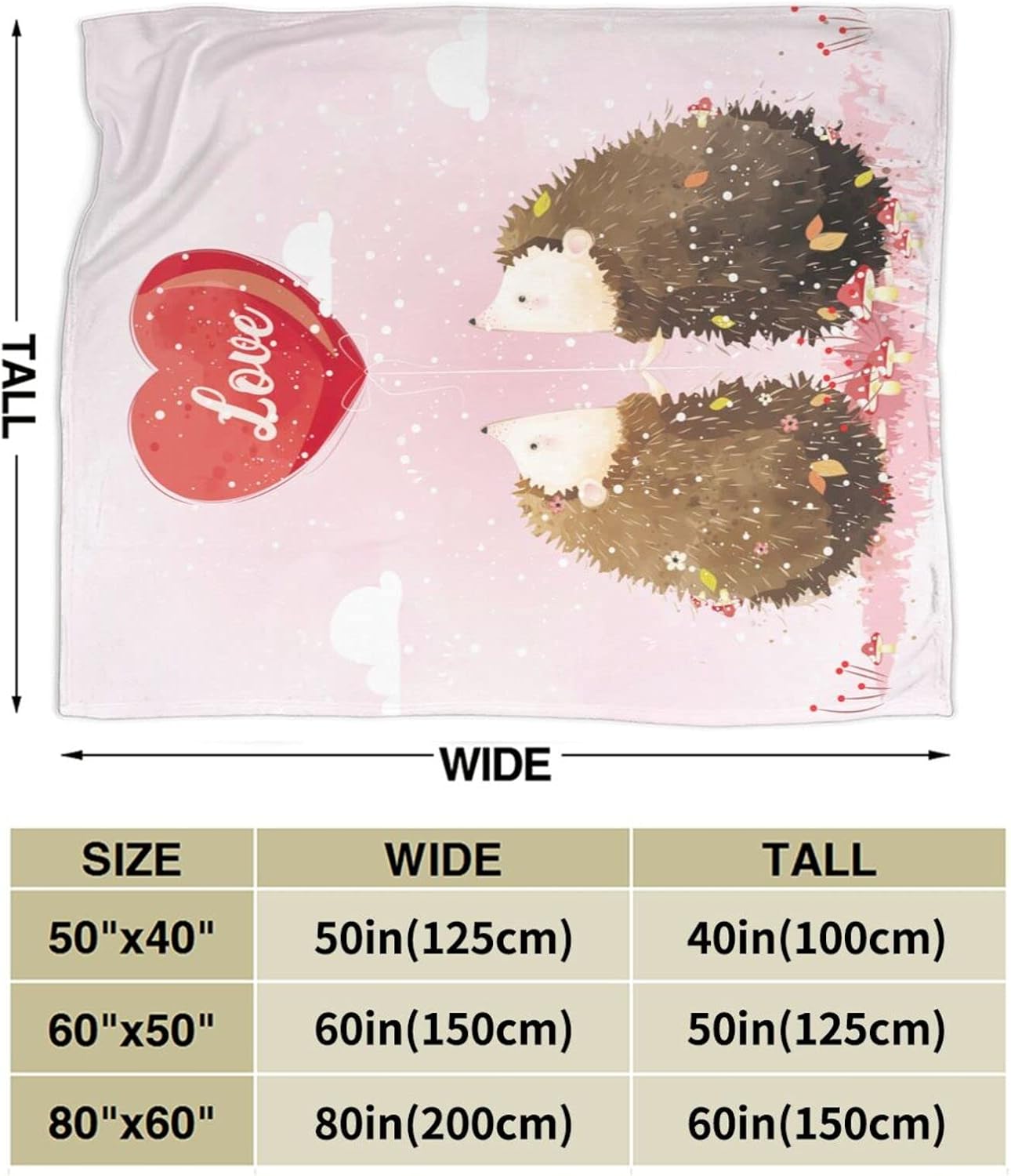 Manta de erizo, bonita manta romántica rosa suave y cálida, manta de cama para niñas, regalos para sofá, dormitorio, sofá, oficina, automóvil, para