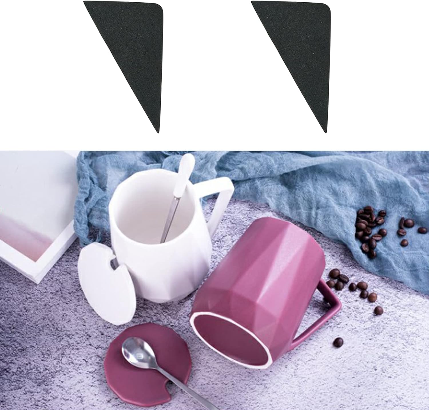 12 moldes de mango de taza de cerámica, herramientas de arcilla para dar forma a la taza de cerámica para diferentes formas y tamaños, moldear y