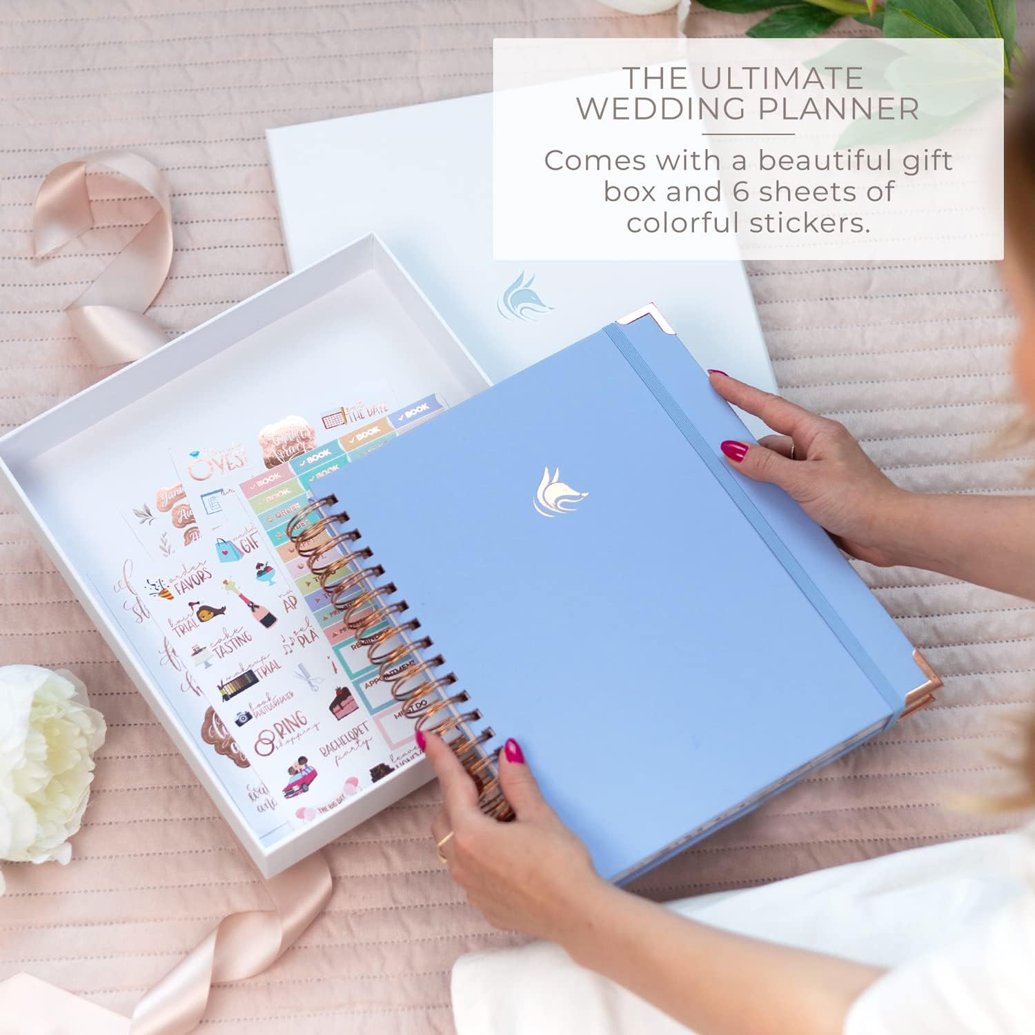 Clever Fox Planificador de bodas – Libro de bodas y organizador para la novia – Carpeta de planificación de bodas con bolsillos, consejos y listas