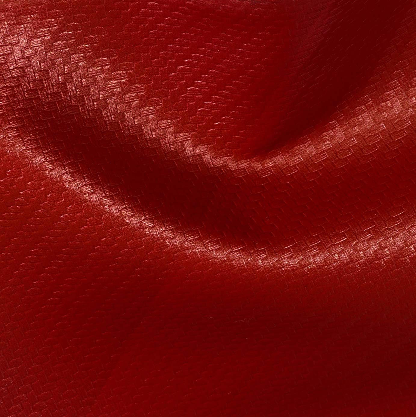 VViViD Tela de vinilo marina con acabado de piel sintética resistente a la intemperie de fibra de carbono roja (1.5 pies x 54 pulgadas)