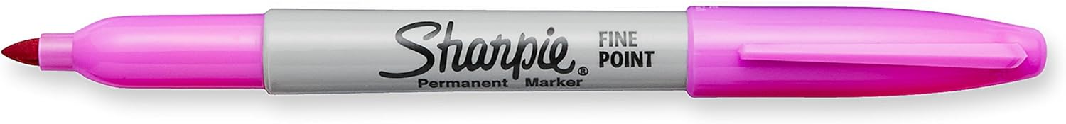 Sharpie Marcadores permanentes de punta fina, rosa eléctrico, 1 unidad