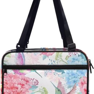 Psaytomey Funda de transporte para la Biblia, diseño floral de colibrí, hebilla ajustable, bolsa de iglesia ligera, bolsa organizadora de la Biblia Psaytomey Funda de transporte para la Biblia, diseño floral de colibrí, hebilla ajustable, bolsa de iglesia ligera, bolsa organizadora de la Biblia