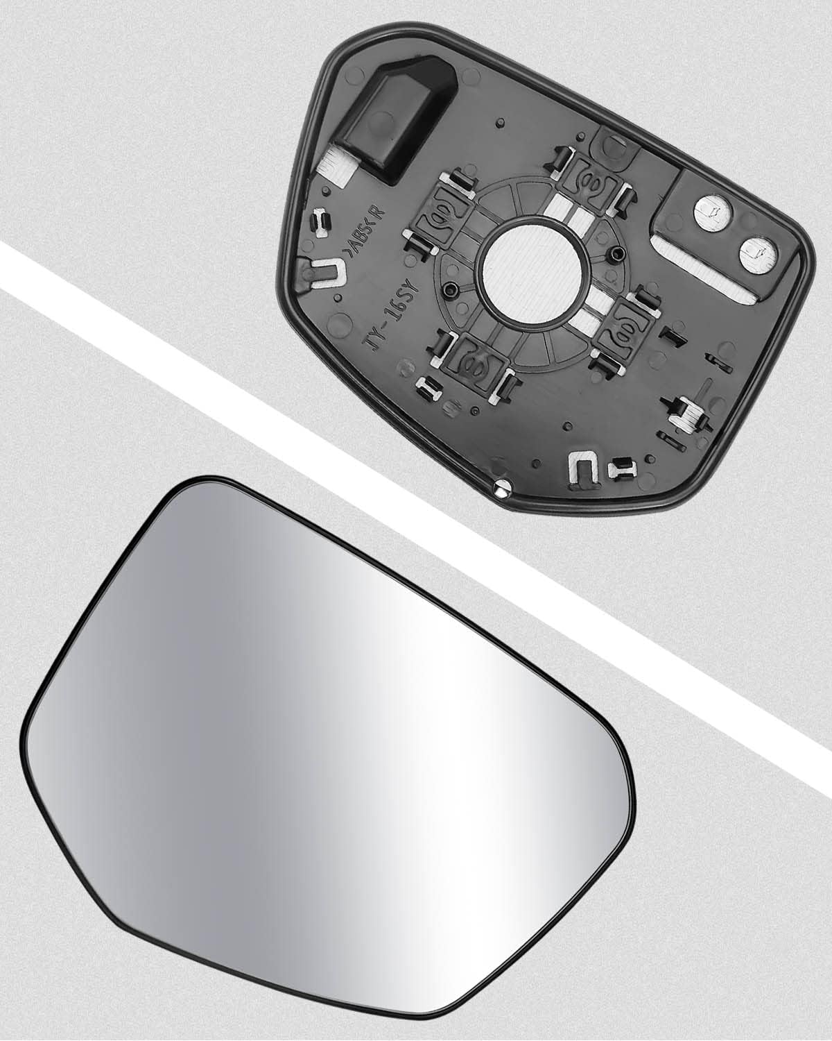 Espejo calefactable con placa de respaldo para Honda Civic Envix Crider 2016 2017 2018 2019 2020 2021 2022, espejo retrovisor derecho del pasajero
