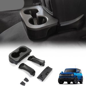 Soporte trasero extraíble de doble taza para Ford Bronco de 24 puertas, compatible con accesorios Bronco 2021 2022 2023 2024, soporte para bebidas Soporte trasero extraíble de doble taza para Ford Bronco de 24 puertas, compatible con accesorios Bronco 2021 2022 2023 2024, soporte para bebidas
