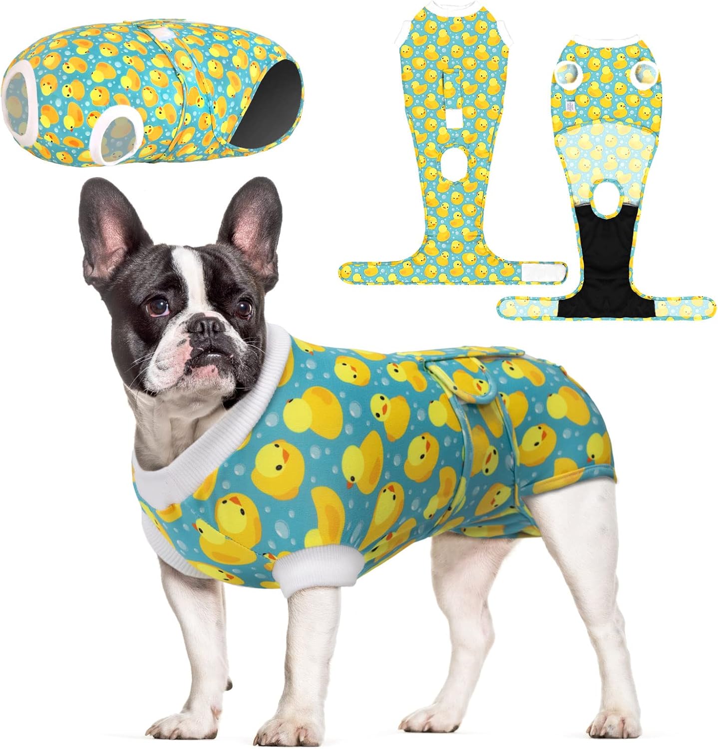 CuteBone Traje de recuperación de cirugía para perros, enterizo quirúrgico para gatos, trajes de cuerpo femenino, trajes de cuerpo masculino para