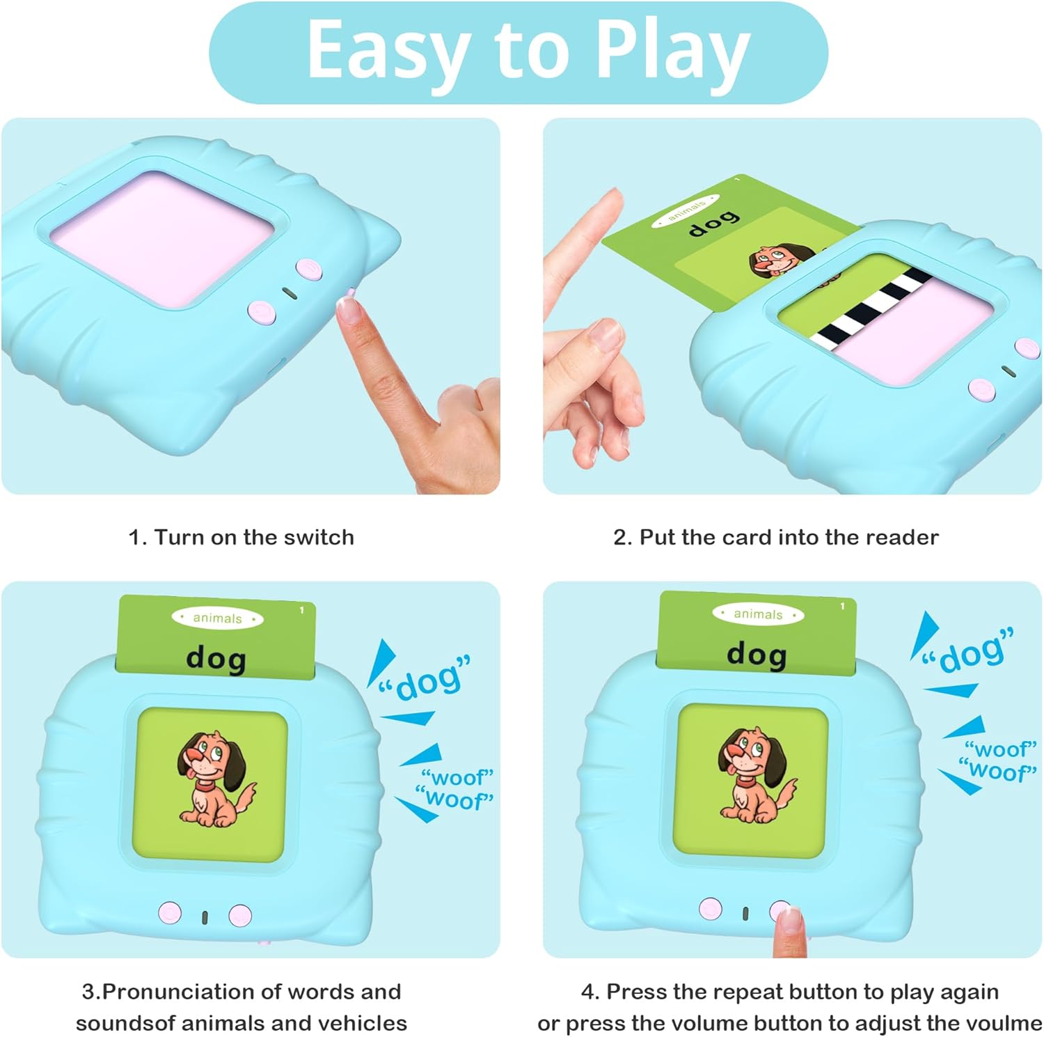 ABC – Tarjetas didácticas de aprendizaje para niños pequeños de 1, 2, 3, 4, 5, juguetes sensoriales Montessori para niños autistas, recursos de