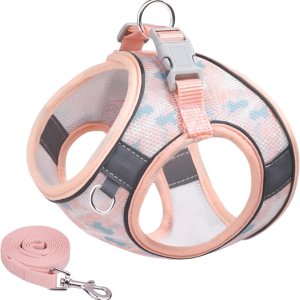 Juego de arnés y correa para cachorro, arnés de chaleco para perro con malla transpirable, rayas reflectantes, arnés ligero para mascotas para Juego de arnés y correa para cachorro, arnés de chaleco para perro con malla transpirable, rayas reflectantes, arnés ligero para mascotas para