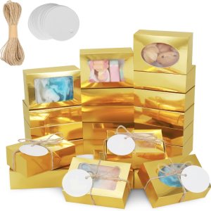 COTOPHER Caja de jabón, 60 cajas pequeñas de embalaje de jabón de 3.5 x 2.35 x 1.2 pulgadas, mini cajas de papel kraft con ventana para jabón COTOPHER Caja de jabón, 60 cajas pequeñas de embalaje de jabón de 3.5 x 2.35 x 1.2 pulgadas, mini cajas de papel kraft con ventana para jabón