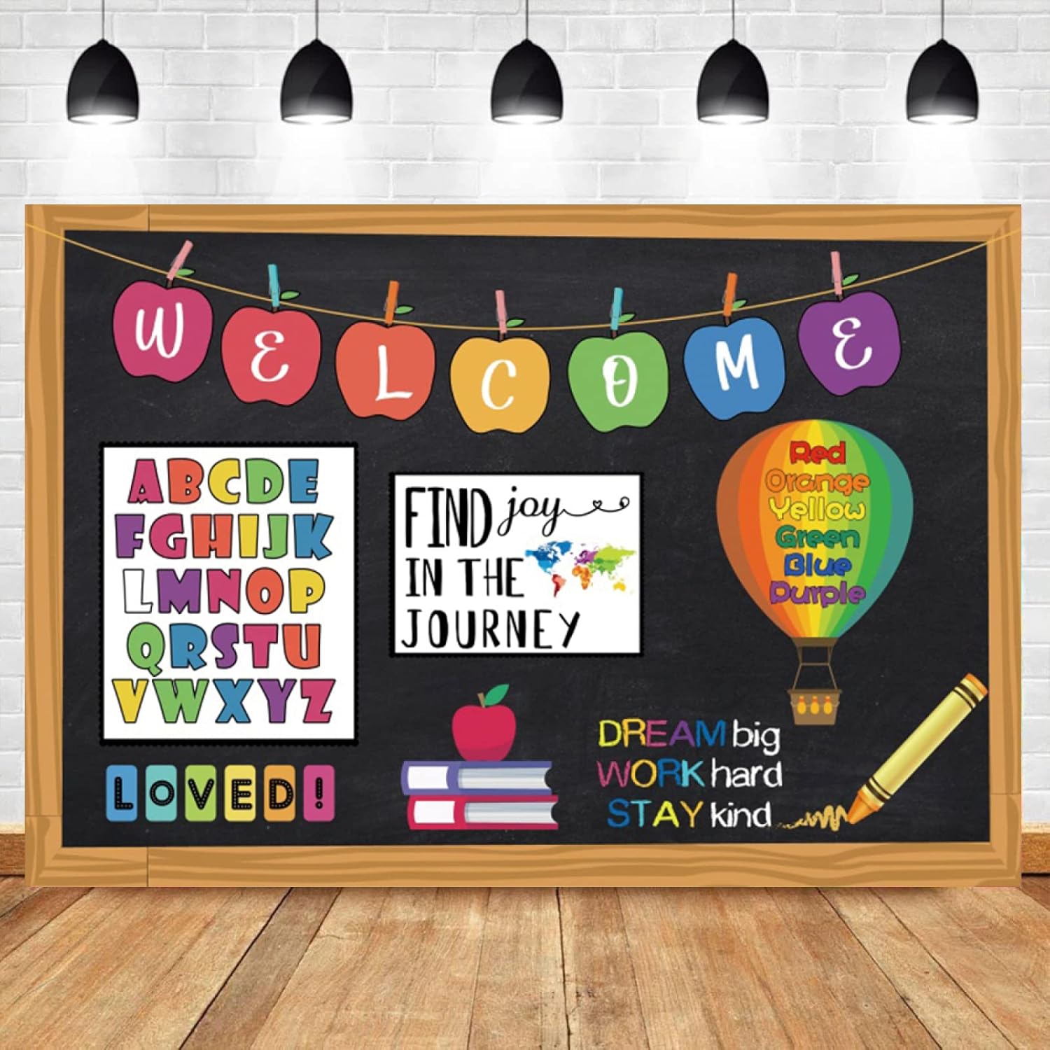 Fondo elegante de pared para fotografía, fondo de pared para guardería, fiesta de graduación, regreso a clases, decoración de fiesta, color negro