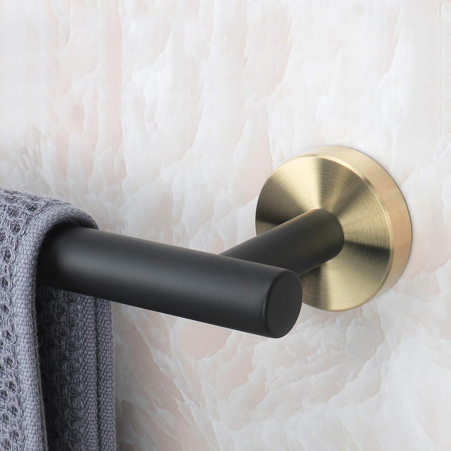 NearMoon – Barra para toallas de baño, accesorios de baño de acero inoxidable, para toalla de ducha para baño, soporte de toalla montado en la pared