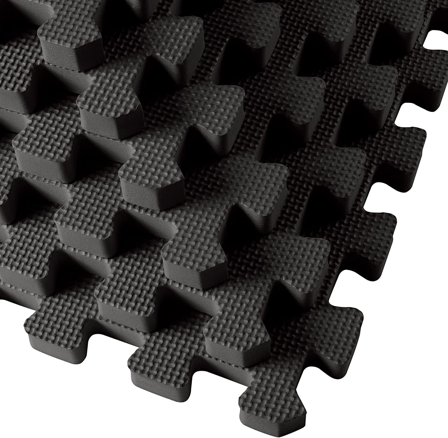We Sell Mats Tapete multiusos de 1 pulgada de grosor con espuma EVA, azulejos entrelazados, antifatiga para el hogar o el gimnasio, 24 x 24 pulgadas