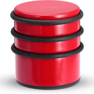 Topes de puerta resistentes para la parte inferior de la puerta, tope de puerta de acero inoxidable de 2.8 pulgadas de alto, sin taladrar, topes de Topes de puerta resistentes para la parte inferior de la puerta, tope de puerta de acero inoxidable de 2.8 pulgadas de alto, sin taladrar, topes de