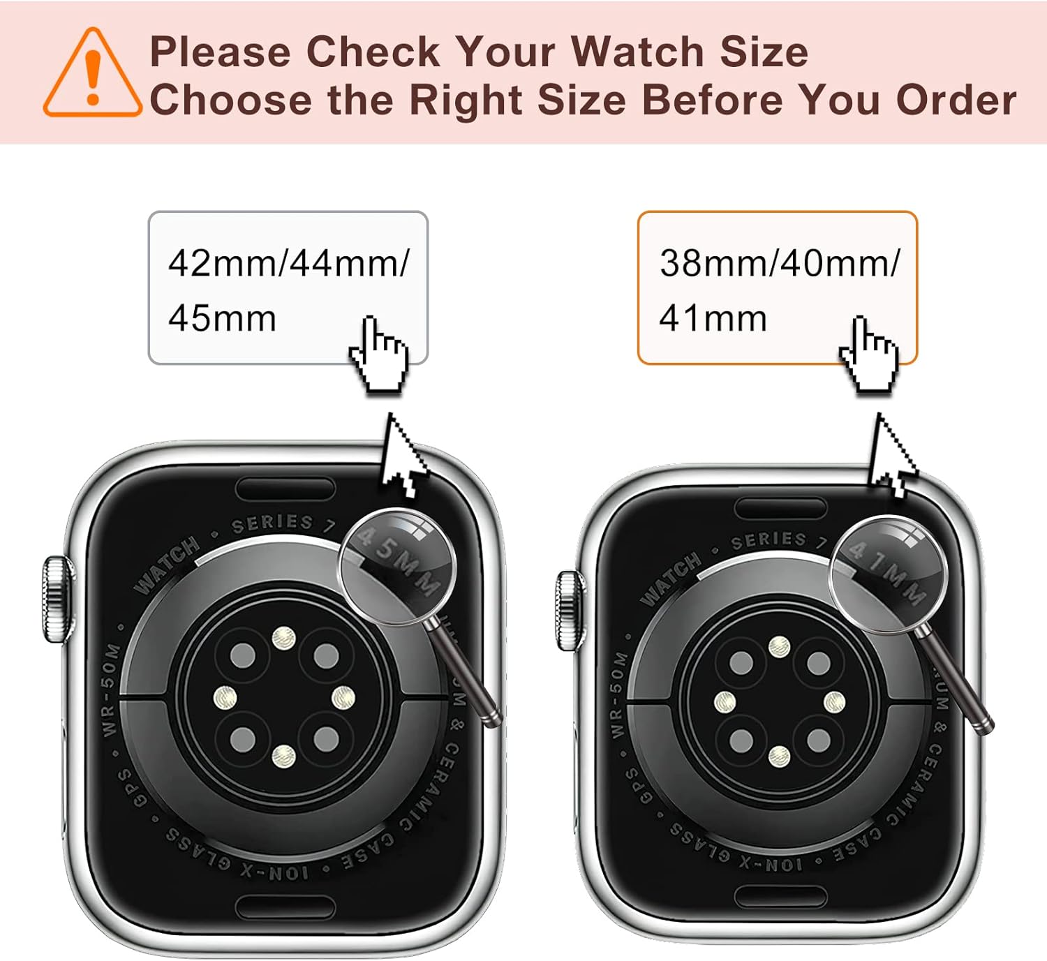 LELONG – Correa extensible para Apple Watch de 1.496 pulgadas, 1.575pulgadas, 1.654 pulgadas y 1.732pulgadas series 5, 4, 3, 2 y 1 con marco para