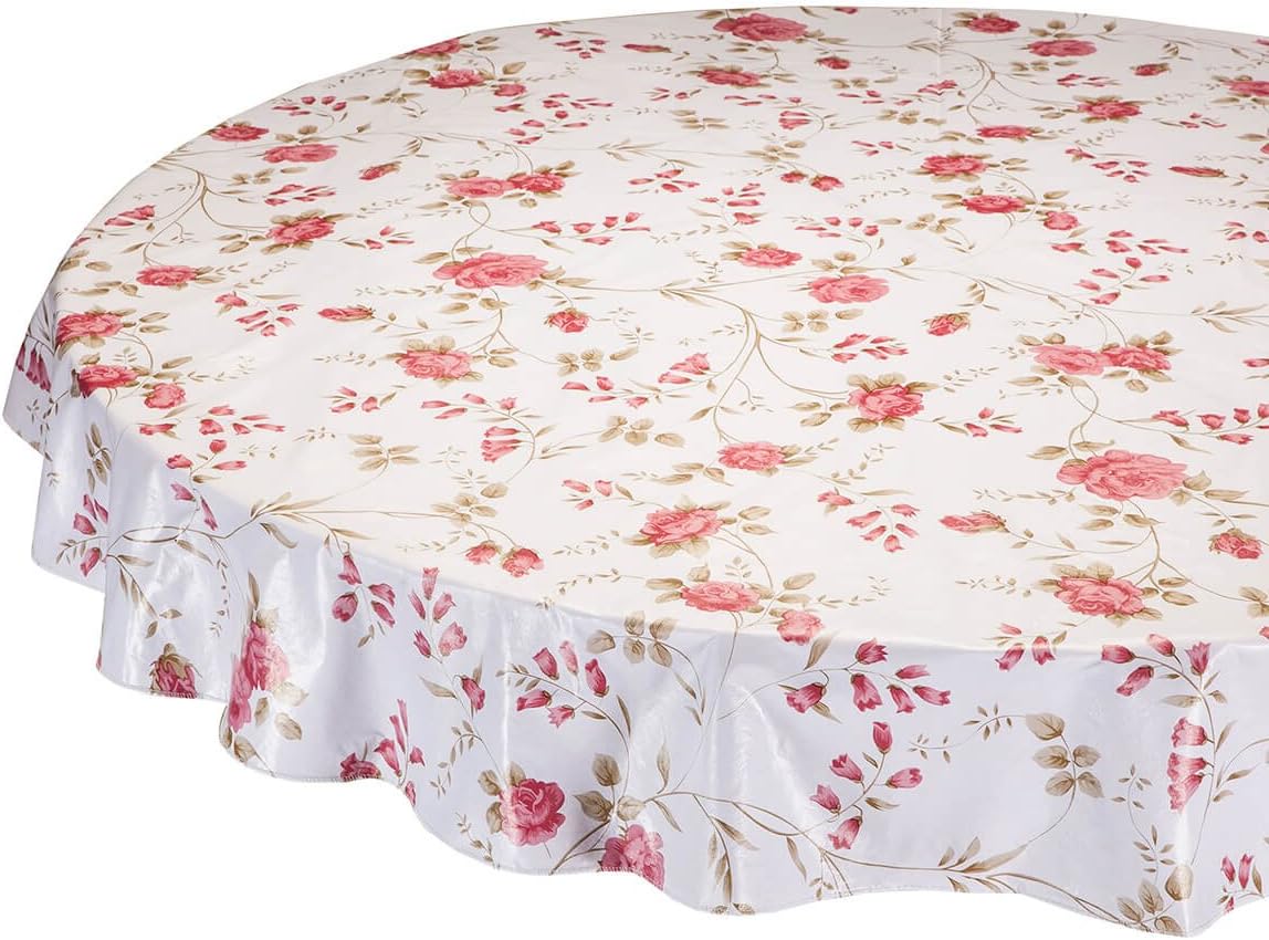 WalterDrake Mantel de vinilo con diseño de enrejado rosa
