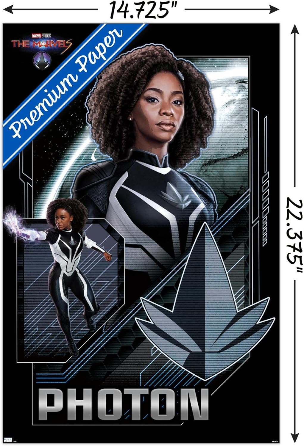 Trends International Marvel The Marvels – Póster de pared con fotones, 14.72 x 22.37 pulgadas, versión premium sin marco