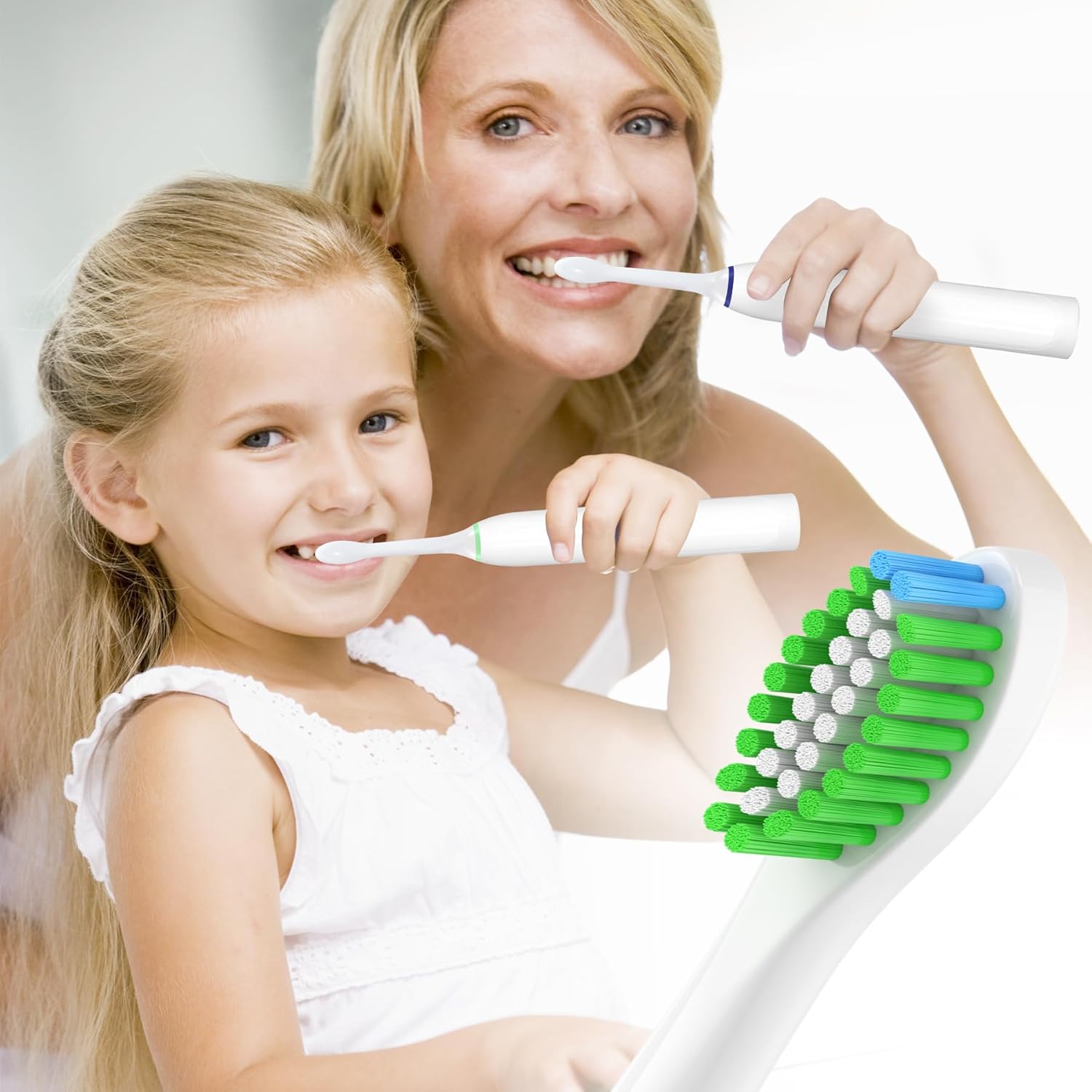 Aoxgao Cabezales de repuesto compatibles con cepillo de dientes eléctrico Phillips Sonicare, paquete de 12 cabezales de repuesto para Philips