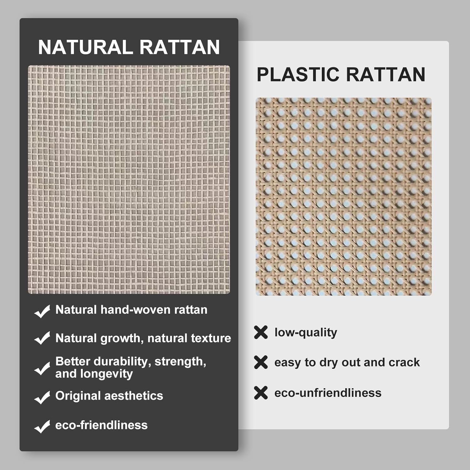 Kopuity Armario de almacenamiento con ribete de ratán, aparador de 4 puertas con almacenamiento, armario decorativo con estantes para baño,