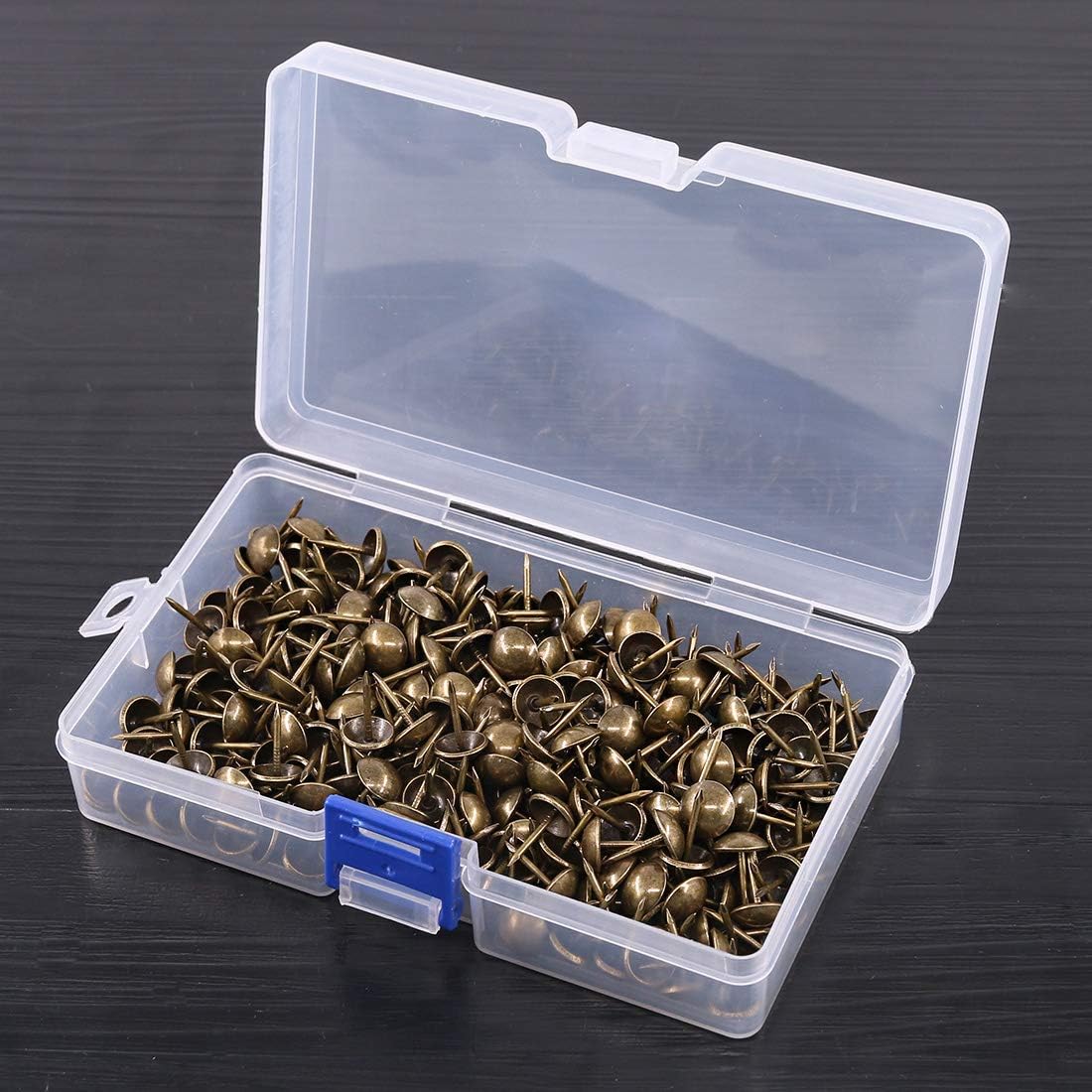 Keadic 300 piezas de 716 pulgadas de diámetro, tachuelas de tapicería antiguas para muebles tapizados, tableros de corcho o proyectos de bricolaje,