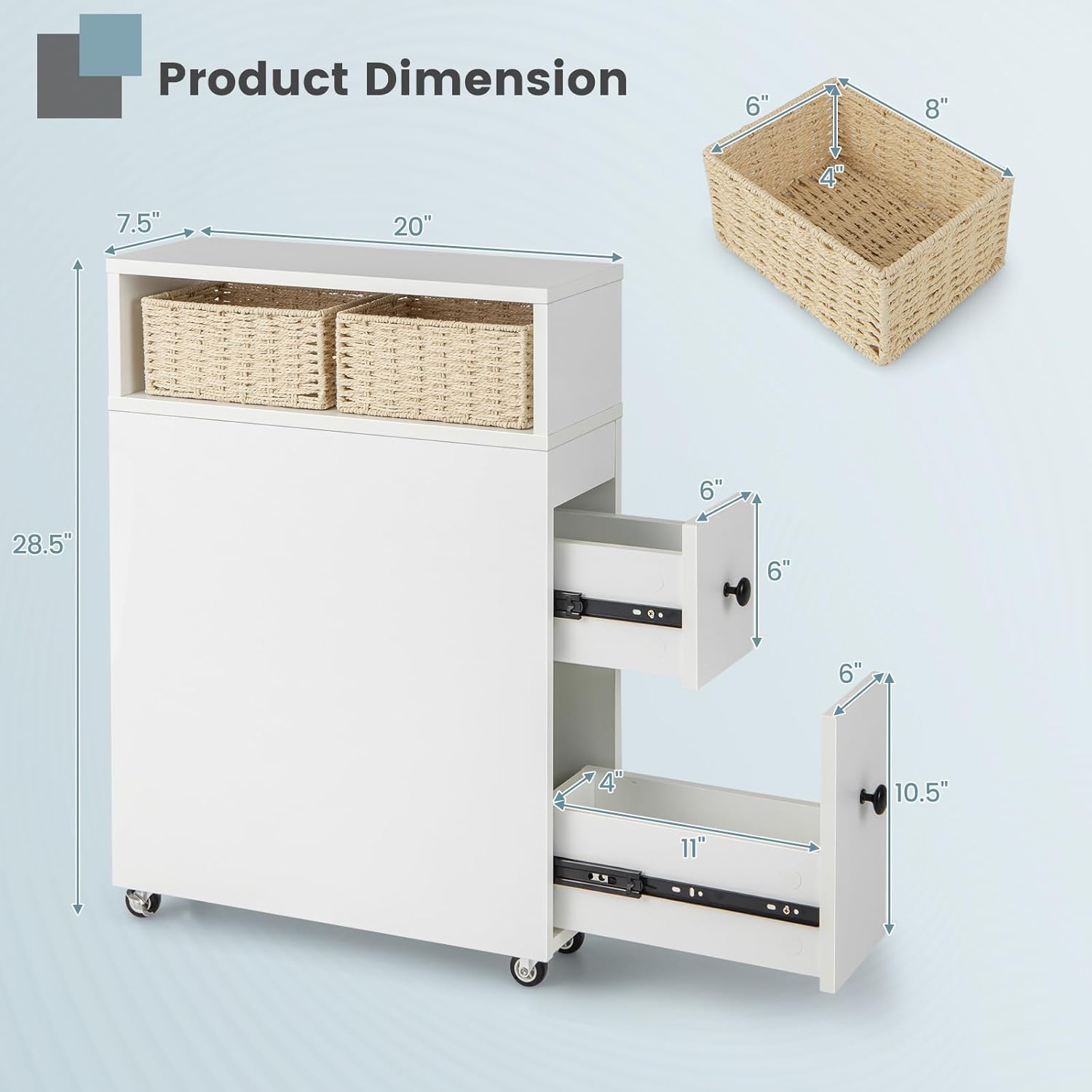 Tangkula, organizador, armario de madera, para baño, almacenamiento de toallas, artículos de baño, blanquería