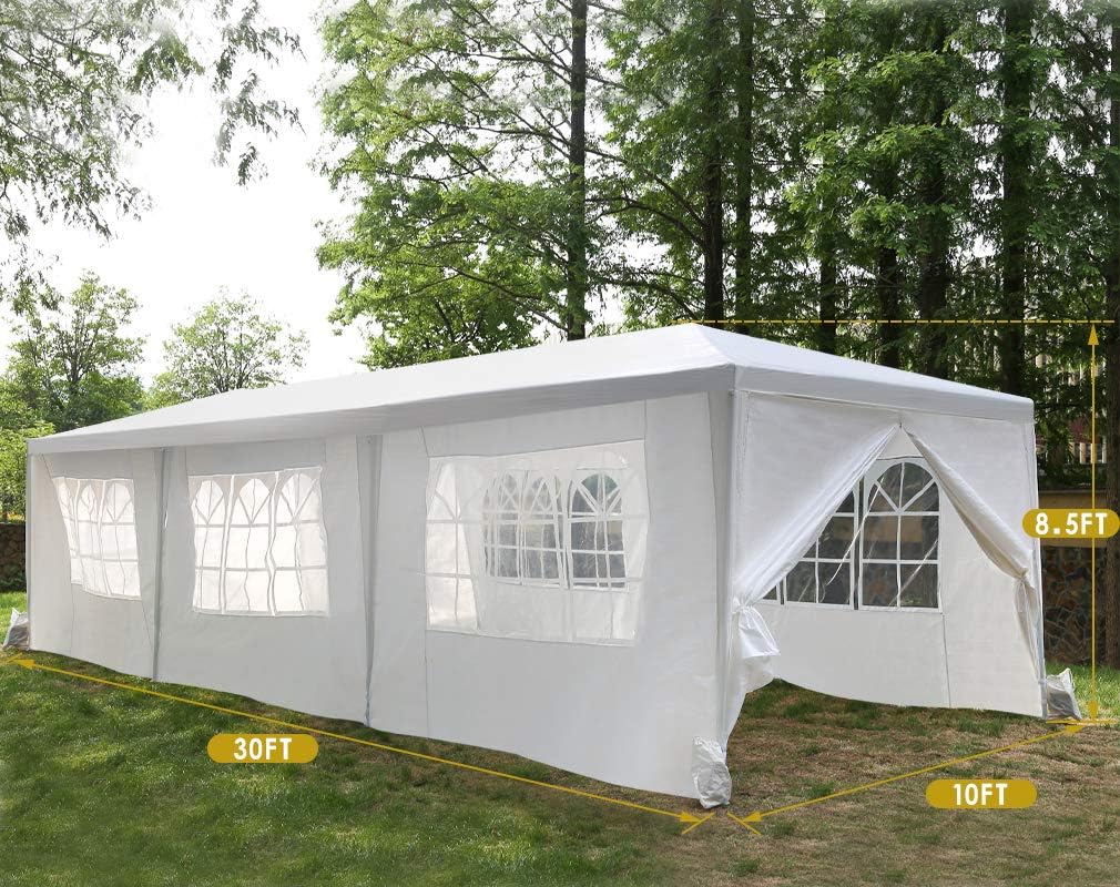 Gazebo, carpa con dosel, carpa para el exterior, gazebo con dosel para bodas, fiestas, carpa para fiestas, color blanco