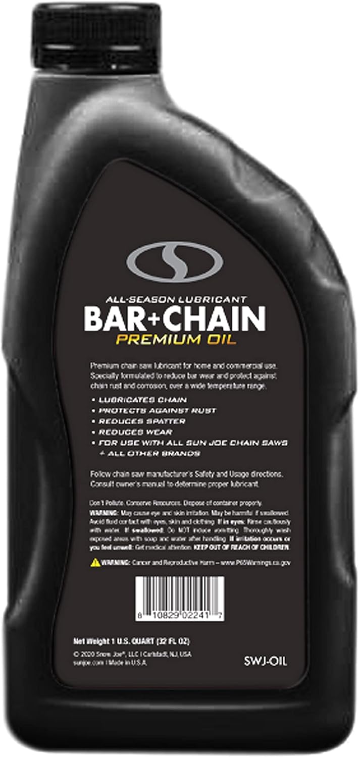 Oregon and Sun Joe Premium – Lubricantes para barra y motosierra, 1 cuarto de galón cada uno