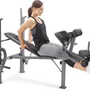 Marcy Banco de pesas estándar inclinado con desarrollador de piernas y brazos de mariposa, equipo de entrenamiento multifuncional, equipo de Marcy Banco de pesas estándar inclinado con desarrollador de piernas y brazos de mariposa, equipo de entrenamiento multifuncional, equipo de