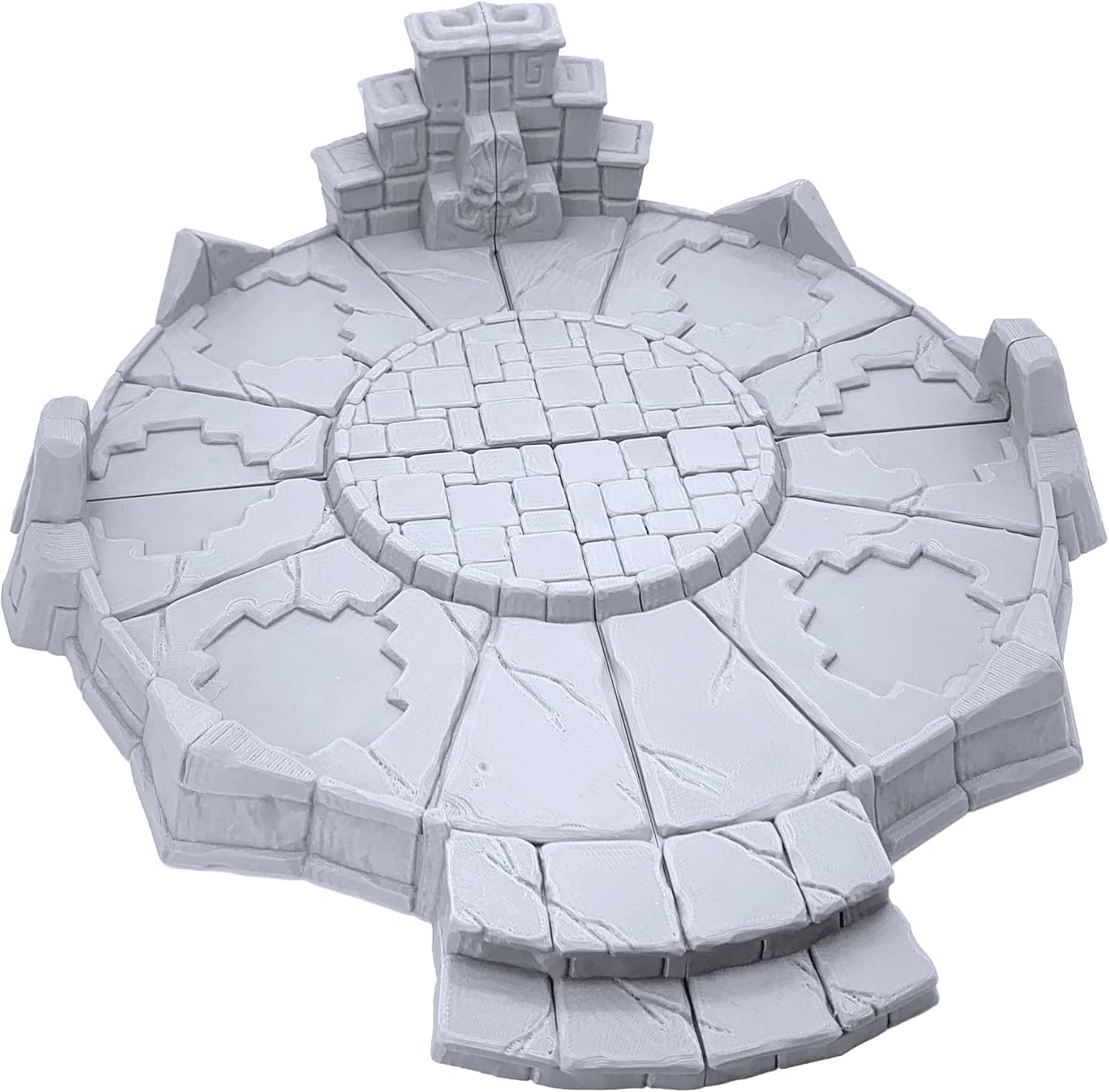 Templo circular olvidado por Makers Anvil, paisaje RPG de mesa impreso en 3D y terreno de juego de guerra para miniaturas de 1.102 in