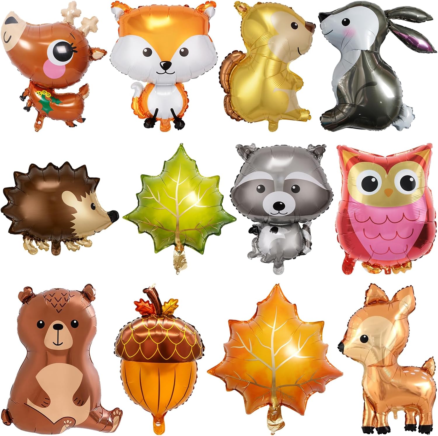 SOTOGO 12 globos de animales grandes de safari de la selva, globos gigantes de fiesta para niños, baby shower, fiesta de cumpleaños, decoración del