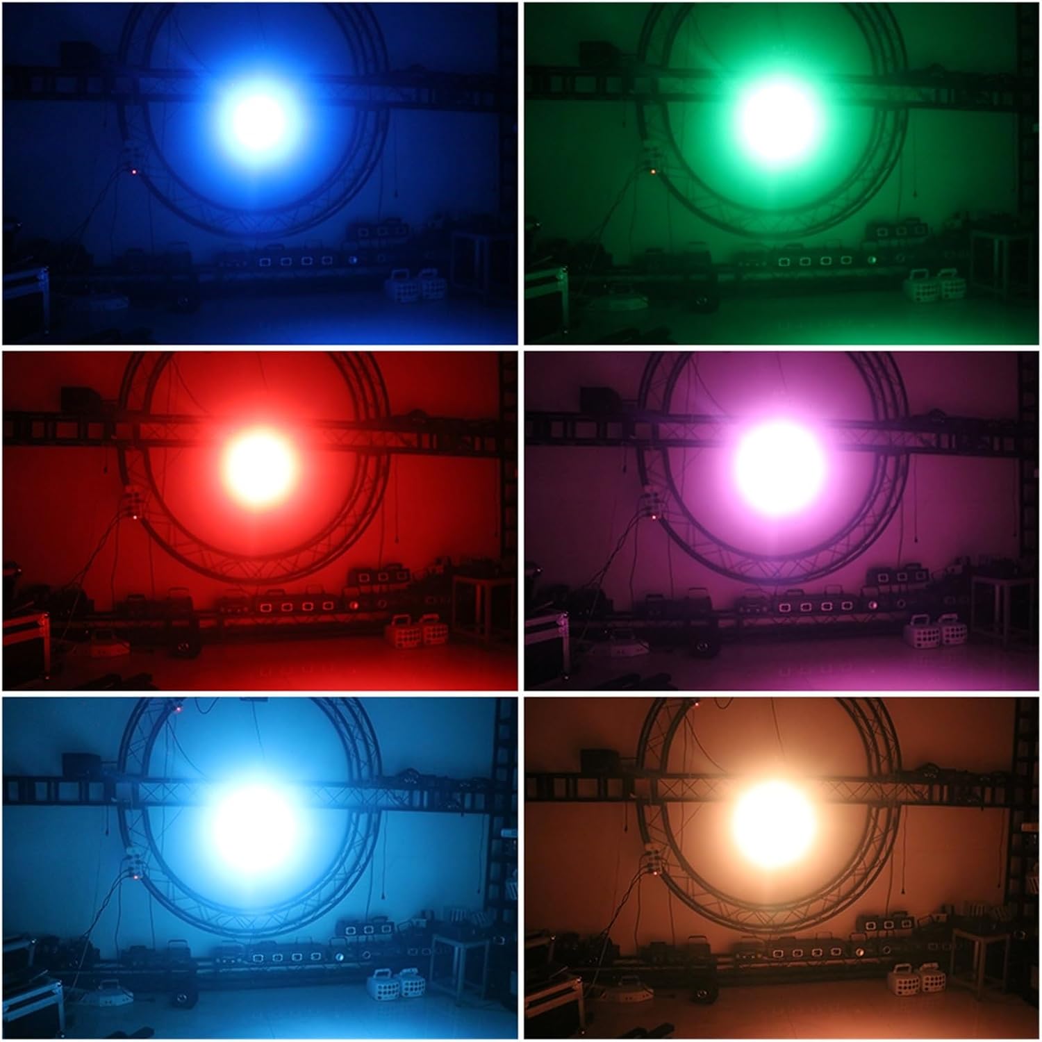 Luz de escenario para DJ, 4 x 8 W, 4 en 1, RGBW, mini luz LED para escenario, DJ, discoteca, bar, fiesta, cumpleaños, vacaciones, boda, Navidad,