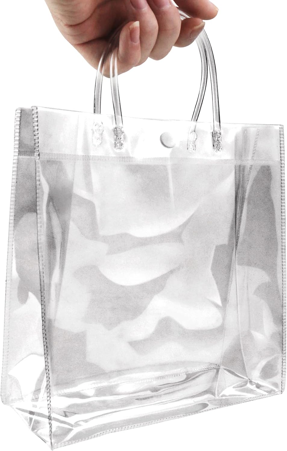 BadenBach 16 bolsas de regalo de plástico transparente con asa, bolsa de plástico transparente para regalo, bolsas de regalo para el día del padre,