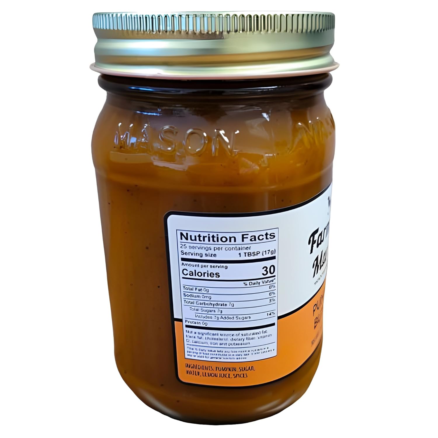 Farmers’ Market – Mantequilla de calabaza de Deli Direct, mantequilla de calabaza para untar con calabaza y especias, sin gluten y sin grasa trans,