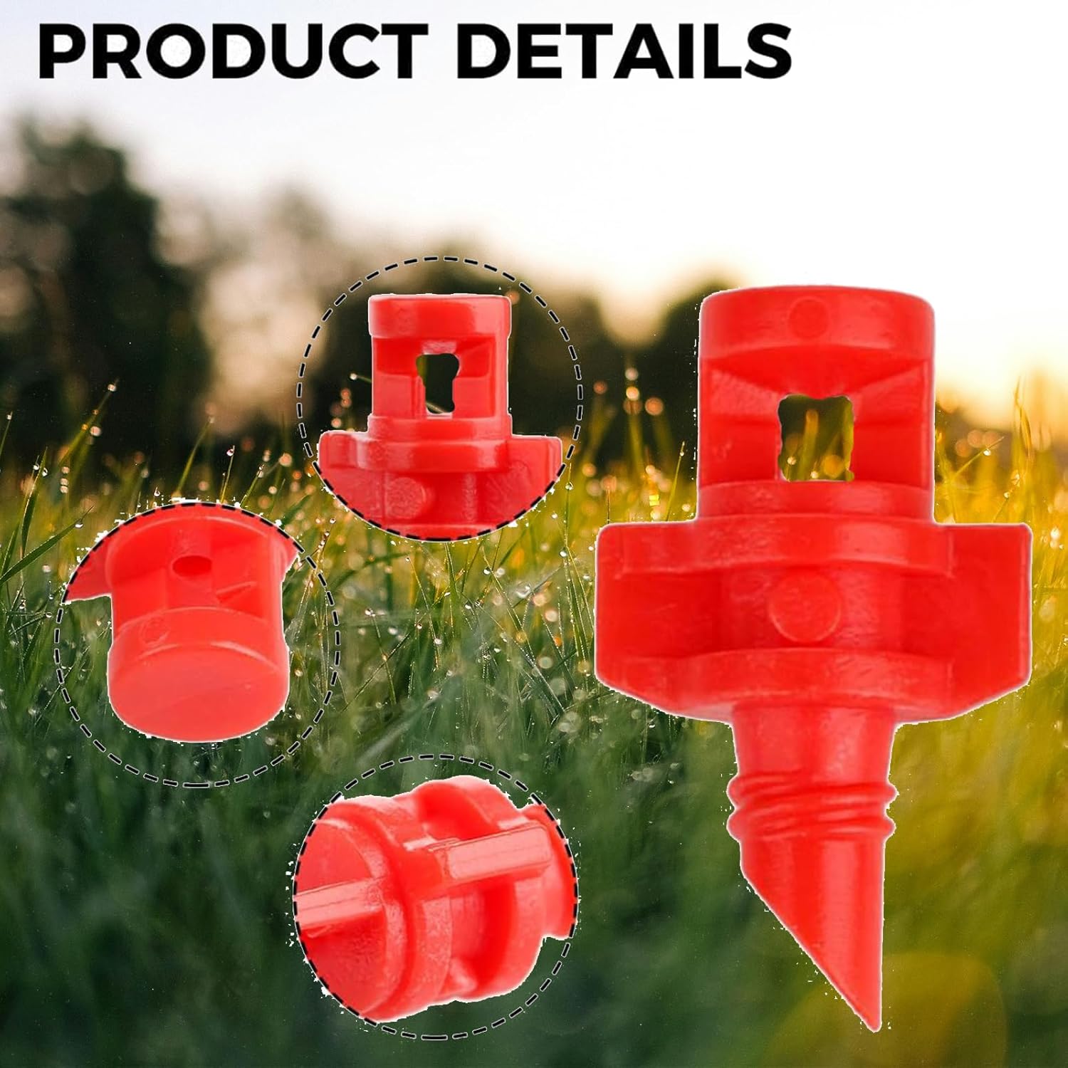 100 piezas de micropulverizador de 360 grados de refracción automatizando goteros, mejora tu riego hidropónico de jardín con nuestra boquilla de