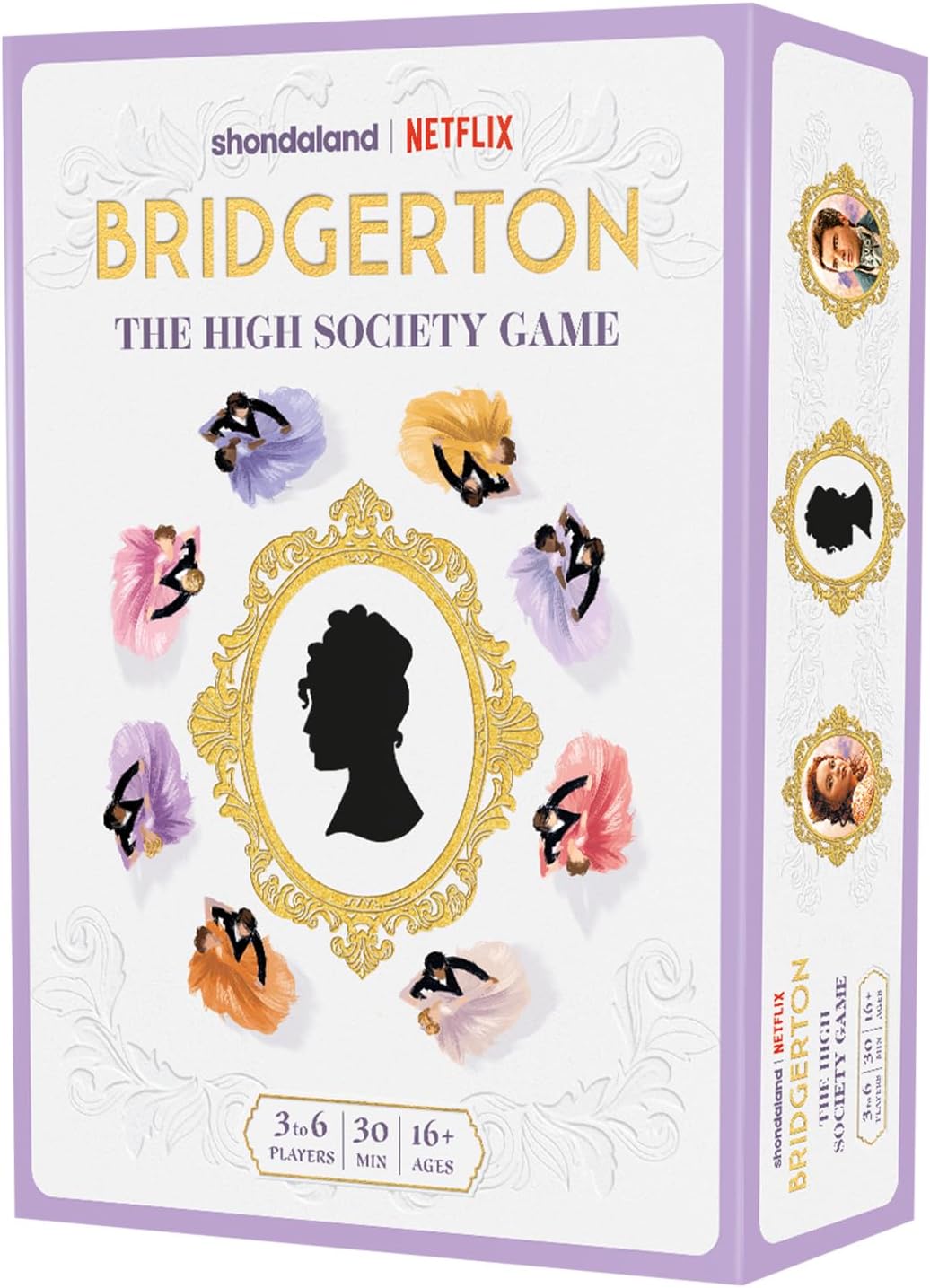 Bridgerton The High Society – Juego de estrategia basado en la serie de televisión The Hit Netflix, divertido juego para adultos de 16 años, 3 a 6