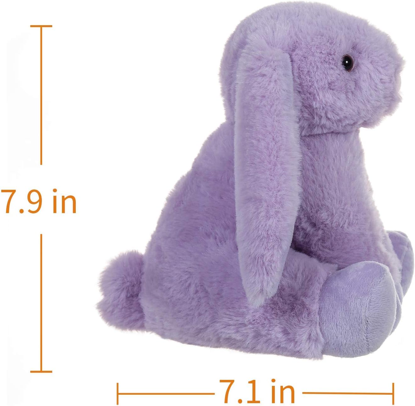 Apricot Lamb Toys – Conejo morado de peluche con orejas suaves y esponjosas (conejo morado, 8 pulgadas)
