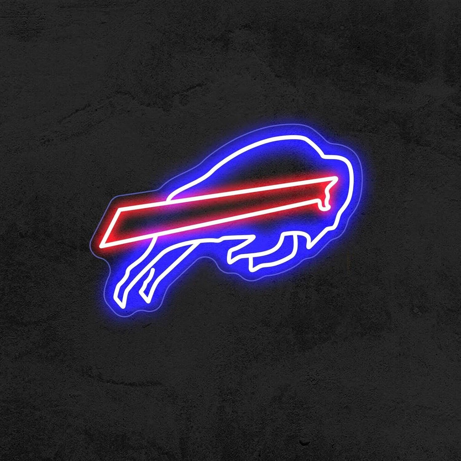 Queen Sense 30″x18″ Buffalos Sports Team Bill LED Sign Light Neon Signs Lights Wall Party Decor Flex Lamp Flex544