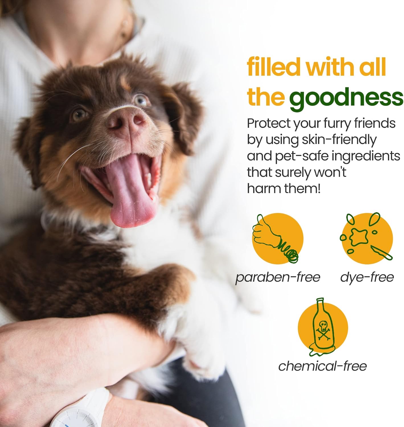 Gerrard Larriett – Ambientador natural de aliento para gatos y perros, rociador de limpieza de dientes de gato y perro con menta, aloe vera y