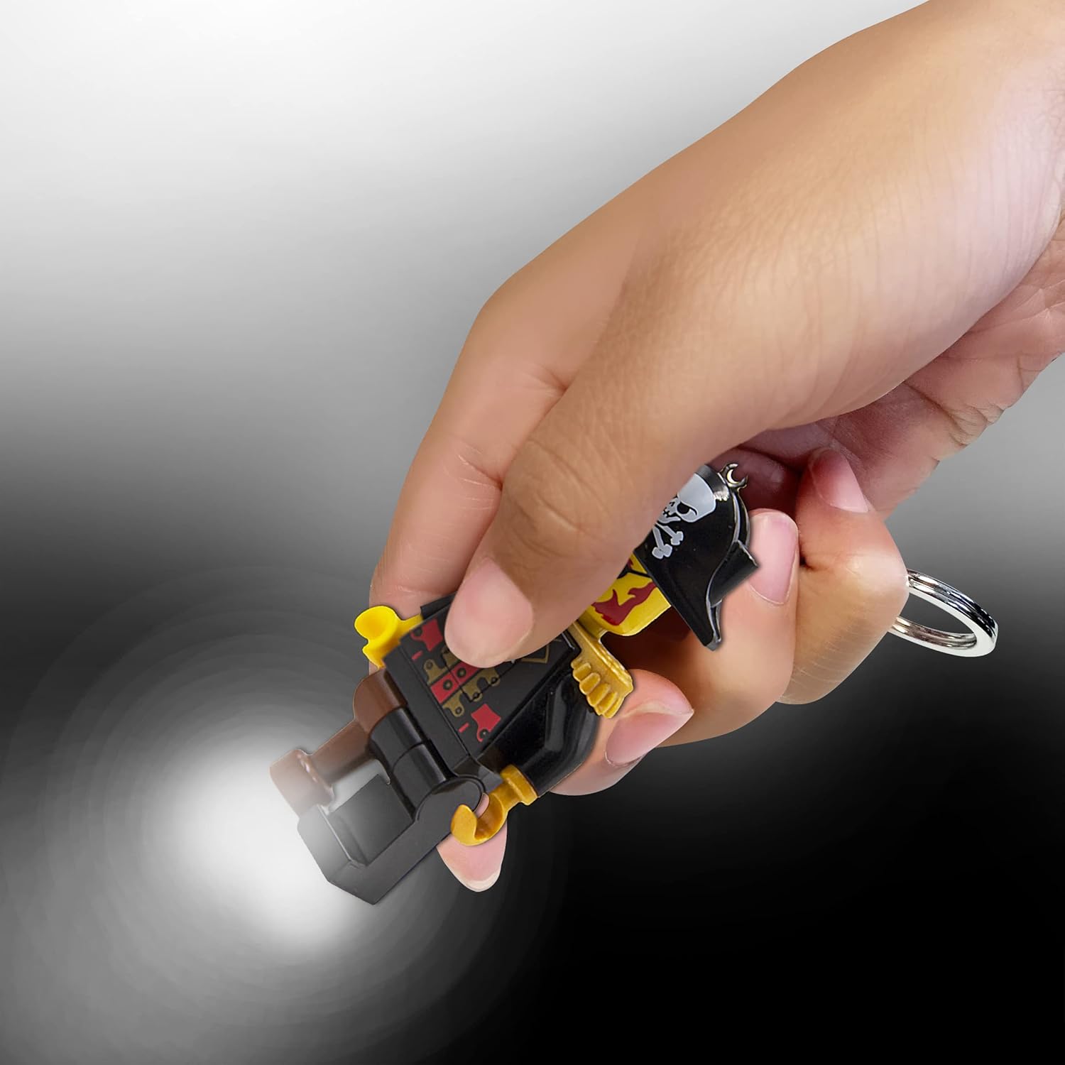 Lego – Linterna LED icónica para fanáticos icónicos, juguete novedoso para niños, figura de 2.992 in, 2 pilas CR2025 incluidas, Negro -, Talla