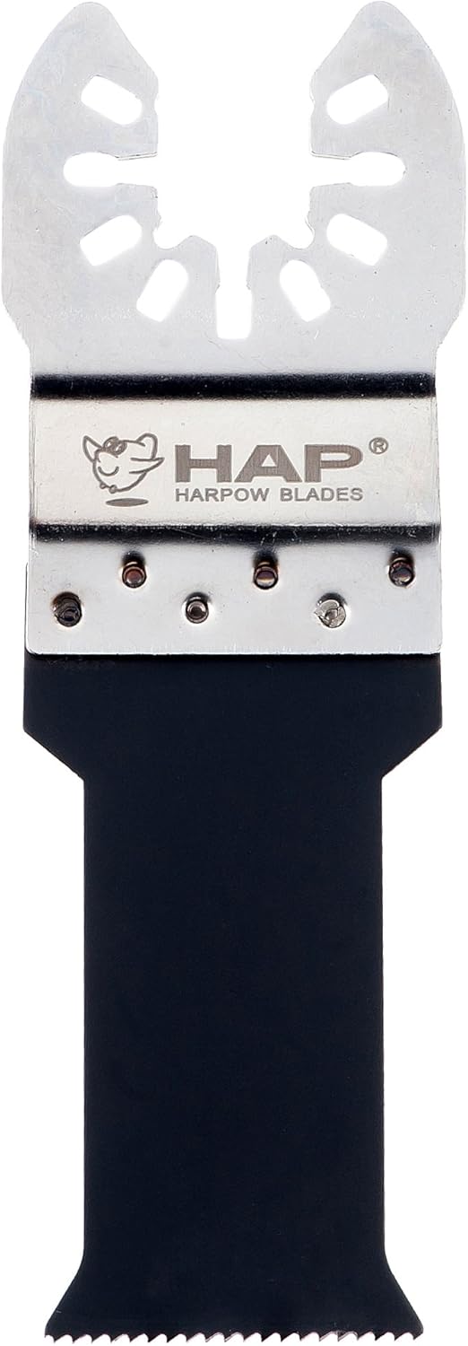 Harpow 10 piezas de hoja de sierra bimetálica E-cut con soporte de acero inoxidable, 1.102 in, hojas de herramienta oscilante eléctrica, cuchillas