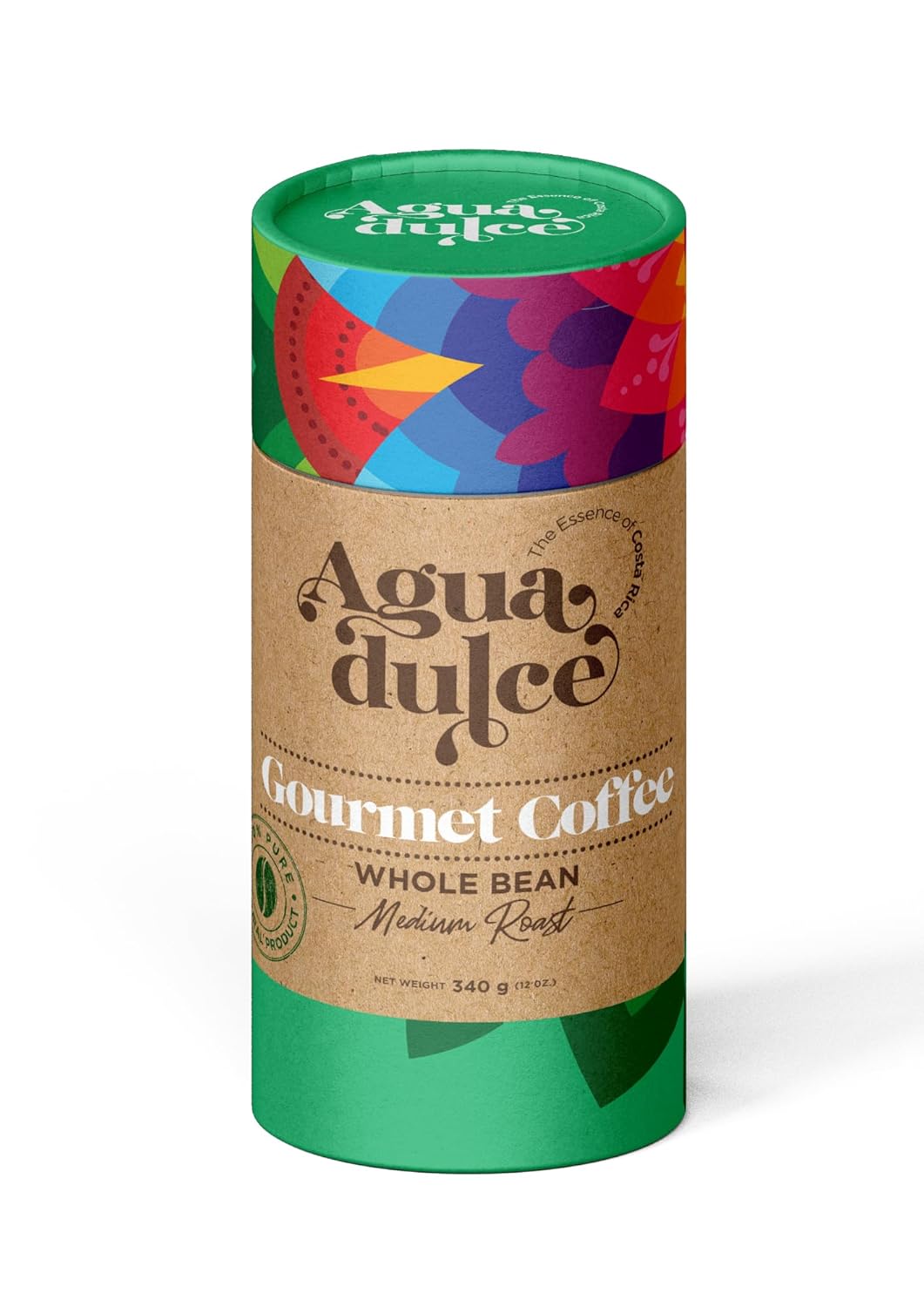 Agua Dulce Café especial 100% arábica de origen único de comercio justo gourmet de miel de Costa Rica proceso o selección de tostado medio (tostado
