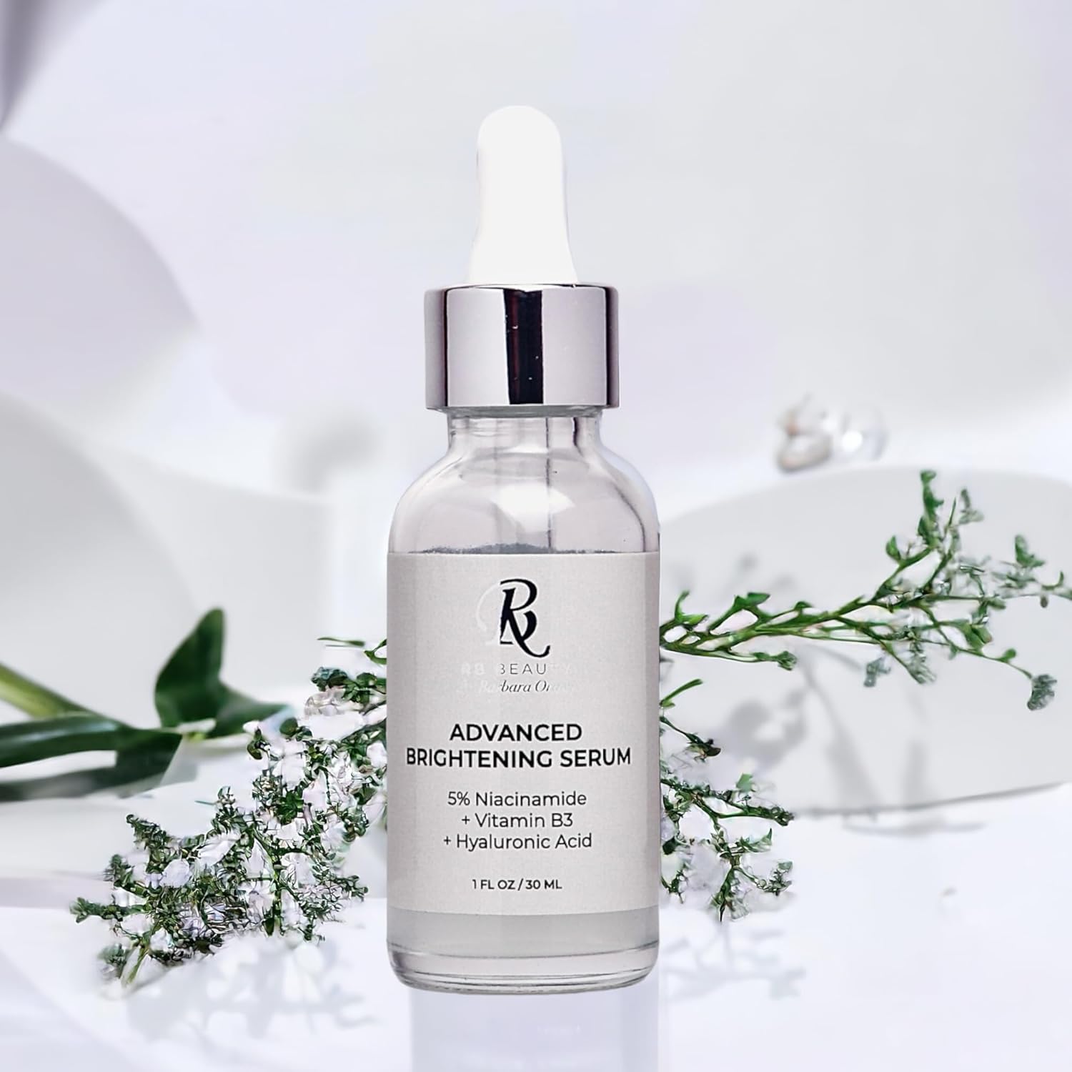 RB Beauty Advanced Brightening Serum – Suero multiacción niacinamida, ácido hialurónico, zinc PCA – hidrata y mejora la tez de la piel. Calmante,