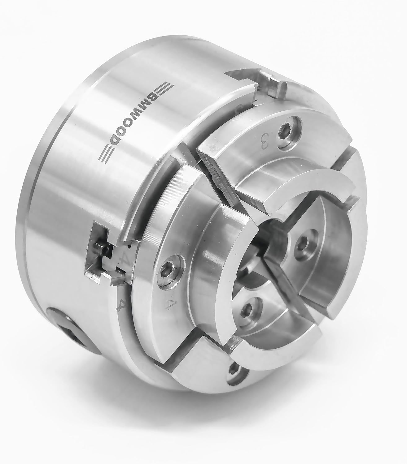 NCK-3.75ZN Portabrocas de torneado de madera de 3-34 pulgadas con rosca directa de 1 “x 8 TPI, tornillos de bloqueo para torneado inverso,