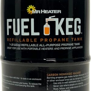 Mr. Heater Barril de combustible. Tanque de propano recargable vacío de 1 libra16 oz. – Certificado DOT, negro Mr. Heater Barril de combustible. Tanque de propano recargable vacío de 1 libra16 oz. – Certificado DOT, negro