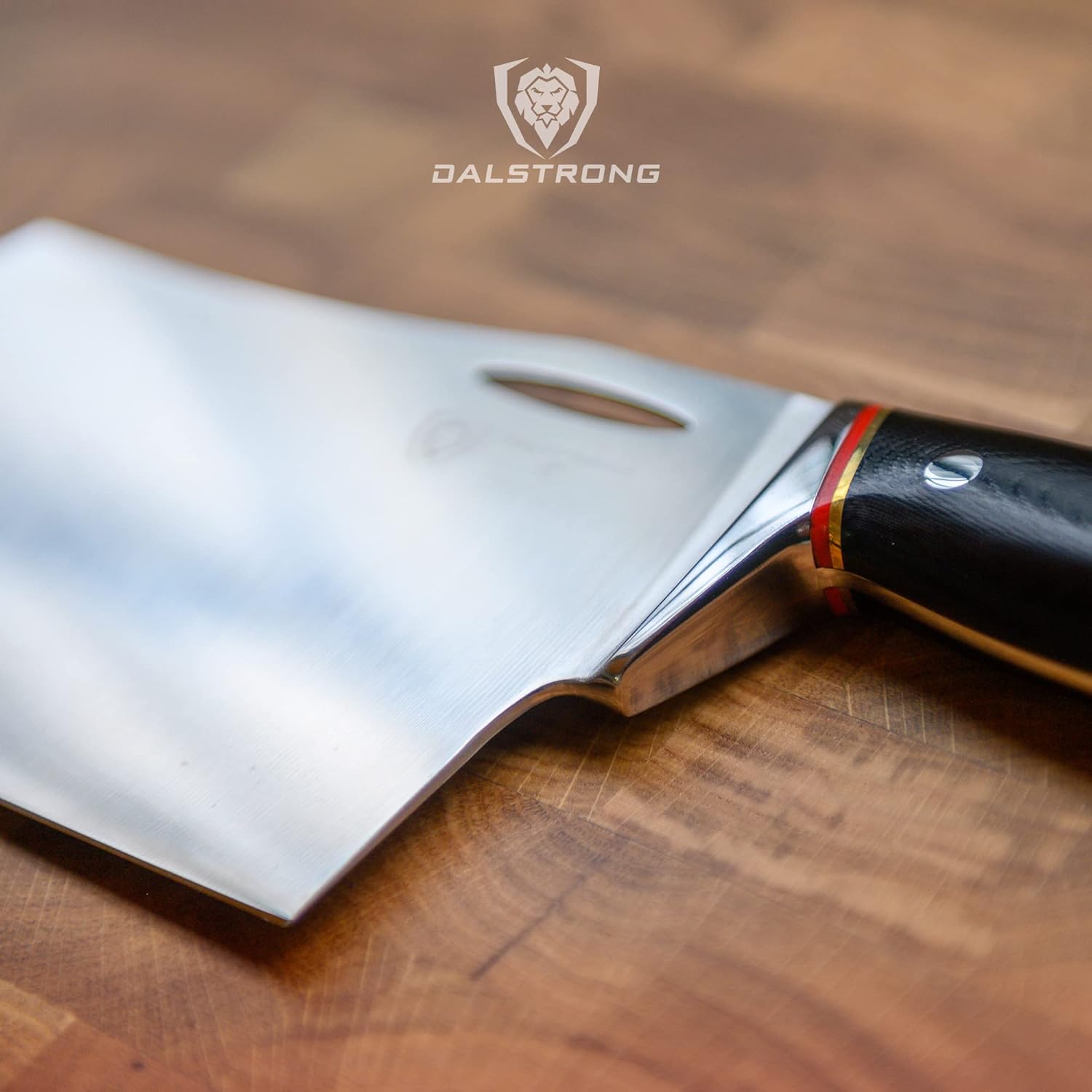 Dalstrong Cuchillo de carnicero de 7 pulgadas, serie Centurion, acero inoxidable sueco 14C28N de alto carbono, mango G10, cuchillo afilado para