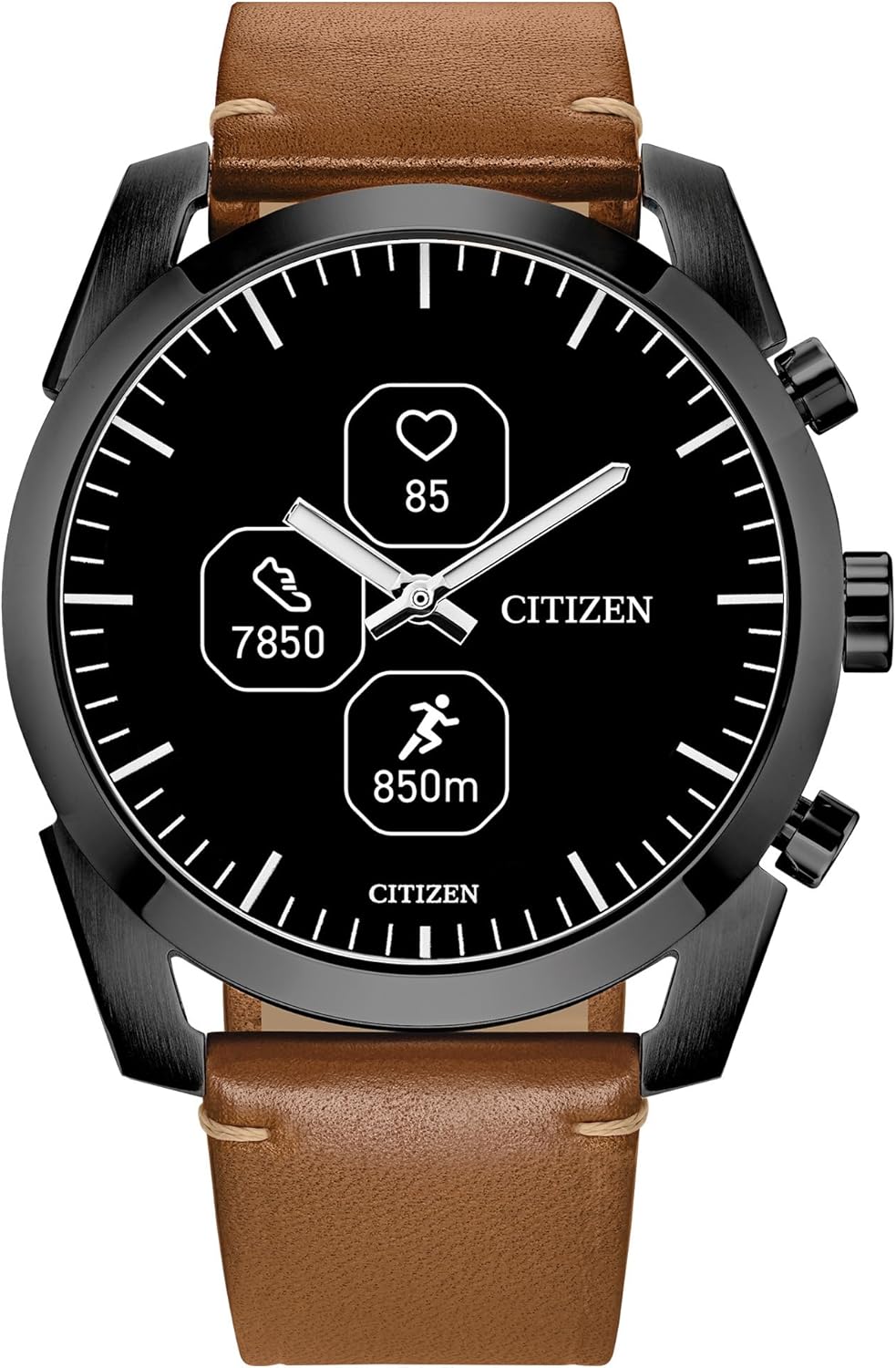 Citizen Reloj inteligente CZ con aplicación de bienestar YouQ con IBM Watson AI y investigación de la NASA, pantalla personalizable en blanco y
