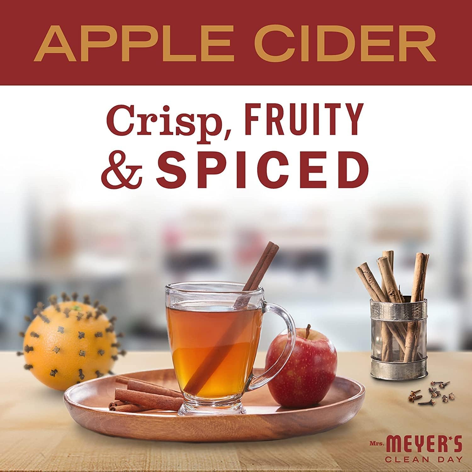 Mrs. Meyer’s – Limpiador de múltiples superficies con aroma de otoño, 1 madre, 1 sidra de manzana, 1 especia de bellota, 16 onzas cada uno, 1 CT