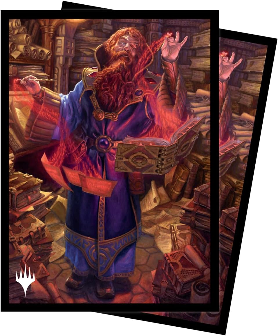Ultra PRO – Fundas para tarjetas MTG Commander Masters de tamaño estándar de 100 unidades – Arte Commodore Guff, acabado mate con tecnología