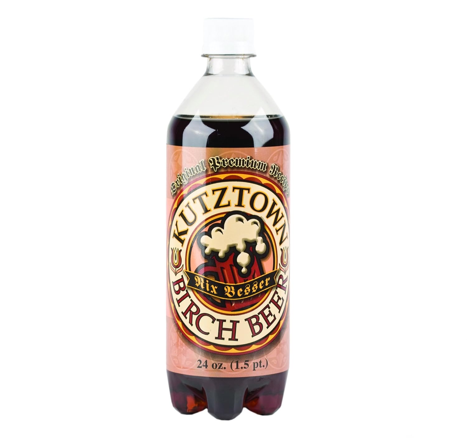 AmishTastes Birch Beer, Kutztown “Nix Besser” PA estilo holandés, 24 onzas (paquete de 8)