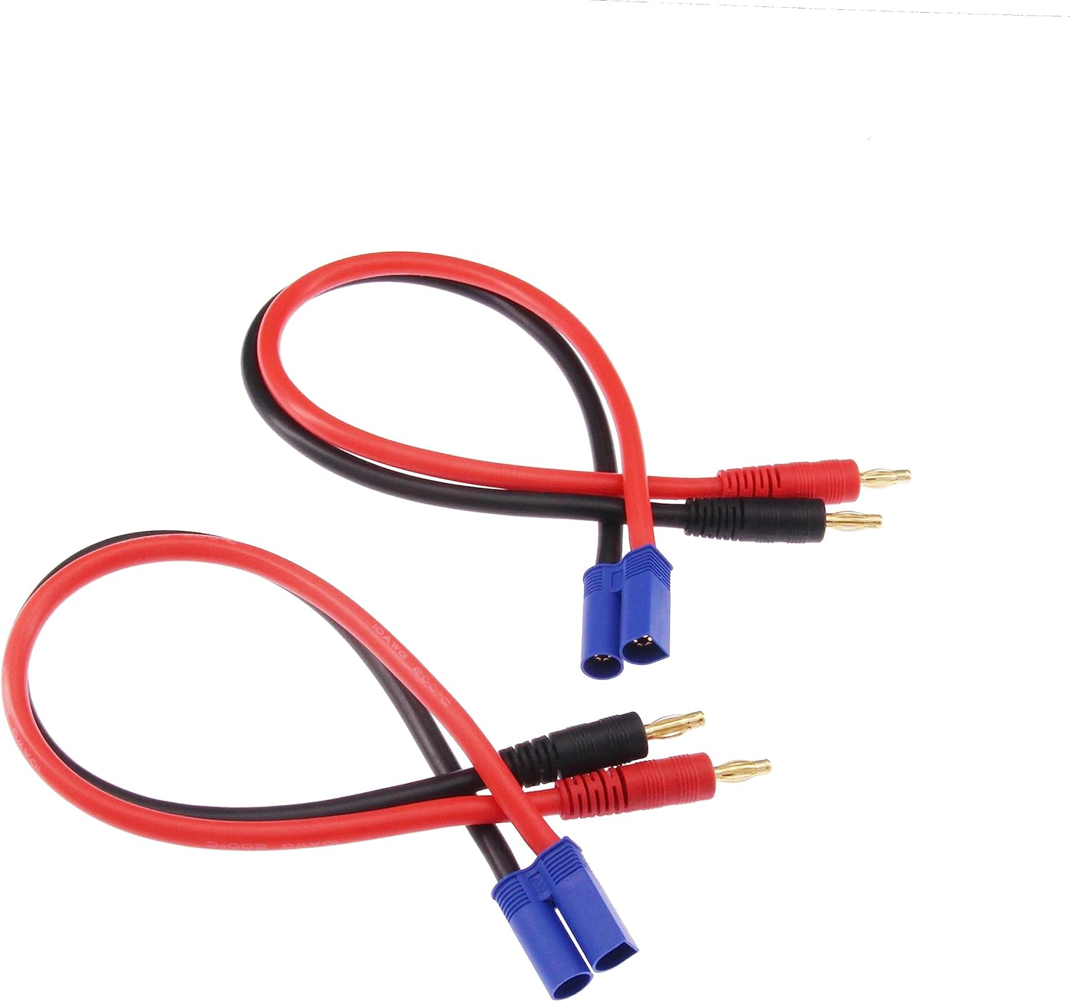 1pc EC5 Conector Enchufe a 0.157 in Banana Plugs Carga de Batería Cable Adaptador de Cable 10awg 12inch (E162-1)