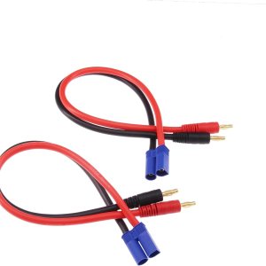 1pc EC5 Conector Enchufe a 0.157 in Banana Plugs Carga de Batería Cable Adaptador de Cable 10awg 12inch (E162-1) 1pc EC5 Conector Enchufe a 0.157 in Banana Plugs Carga de Batería Cable Adaptador de Cable 10awg 12inch (E162-1)
